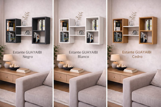 Estante Guayaibí de Madera para Pared - Repisa Flotante