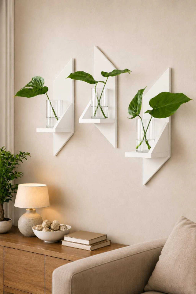 Set x3 Estantes flotantes paraiso \ diseño minimalista