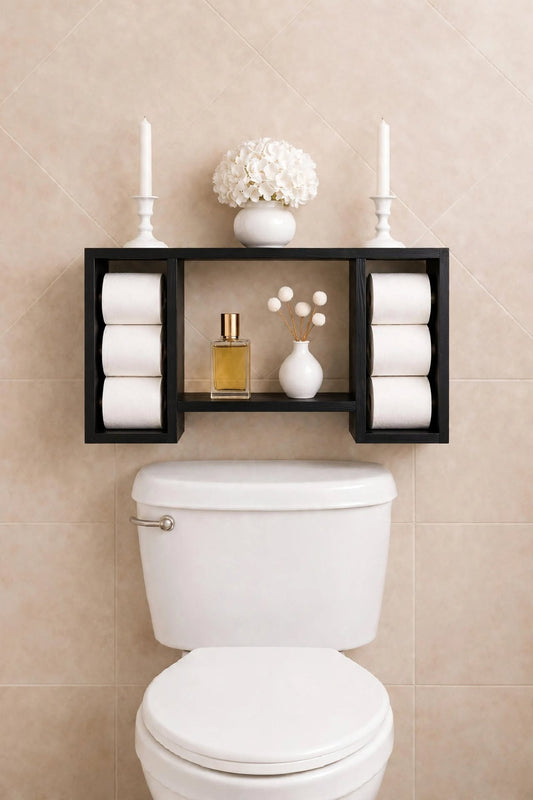 Estante Toilette de Madera - Organizador para Baño
