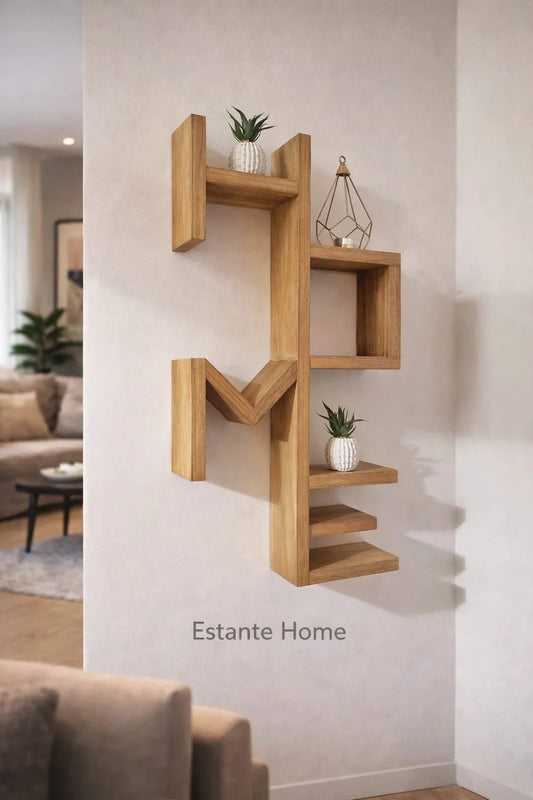 Estante Home de Madera para Pared - Repisa Flotante