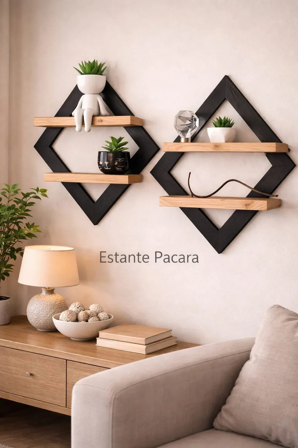 Estante Pacara de Madera Elegante