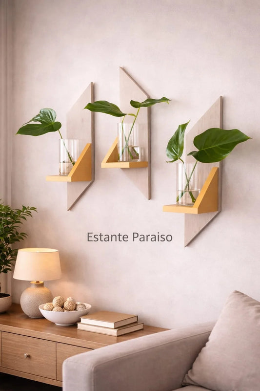 Set x3 Estante Paraíso - Elegancia y Funcionalidad