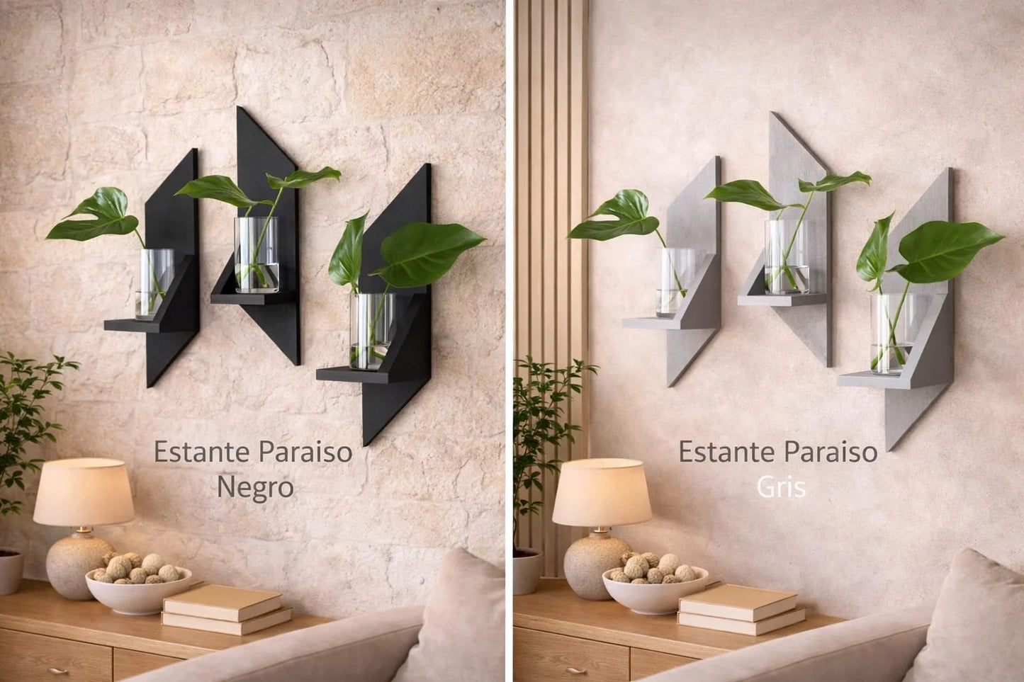 Set x3 Estante Paraíso - Elegancia y Funcionalidad