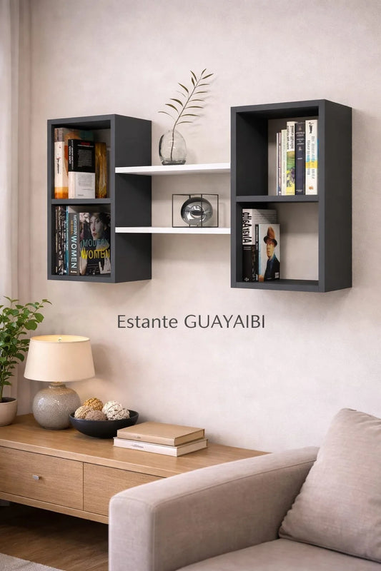 Estante Guayaibí de Madera para Pared - Repisa Flotante