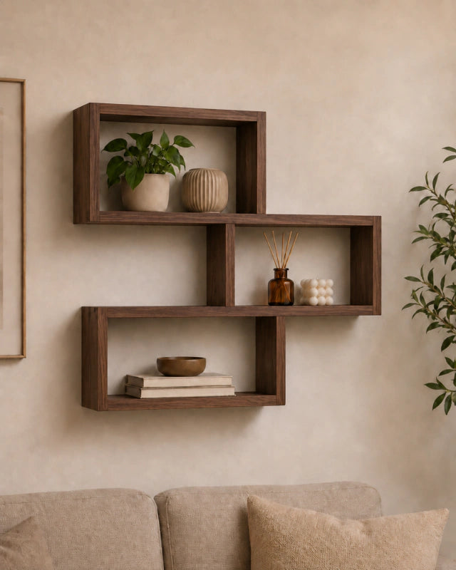 Estante Pinotea de Madera para Pared - Repisa Flotante