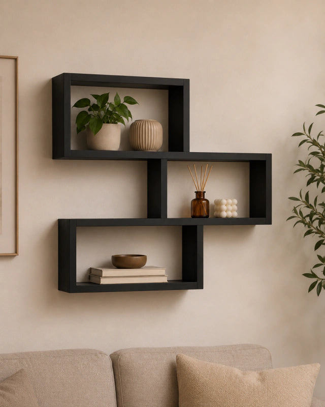 Estante Pinotea de Madera para Pared - Repisa Flotante